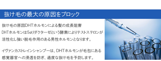 抜け毛の原因をブロック